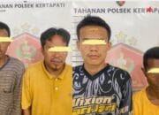 Reskrim Polsek Kertapati Ringkus Komplotan Maling Rel PT KAI