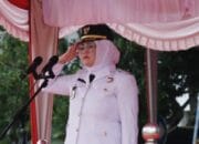 Netta Wabub Perempuan Pertama Jadi Irup Penurunan Bendera HUT RI