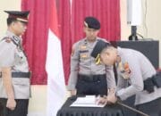 Sertijab Tiga Perwira Polres Banyuasin