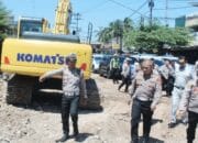 Dirlantas Polda Sumsel Cek Jalan Raya Pasar Betung Banyuasin