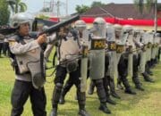 Wakapolres Banyuasin Pimpin Latihan Personel Dalmas Inti Tingkatkan Kemampuan