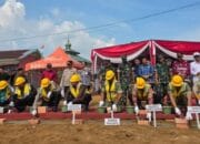 Bupati Banyuasin Peletakan Batu Pertama Pembangunan Fisik Koperasi Merah Putih