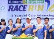 Race Run HUT RS Siloam Sriwijaya. Herman Deru Dorong Masyarakat Hidup Sehat
