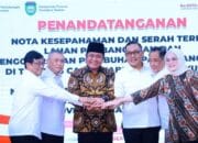 Menhub Tandatangani MoU Pelabuhan Tanjung Carat. Simpul Baru Perdagangan Laut Nasional
