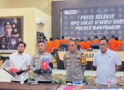 Rilis Hasil Operasi Sikat Musi. Polres Banyuasin Sukses Optimalkan Polsek