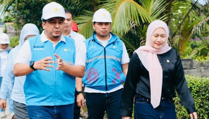 PLN Bersama DPR RI Tinjau Progres Listrik Desa Pulau Semambu. Jaringan Rampung 4,63 Km di Lima Dusun
