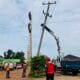 Tiang Listrik Tertabrak dan Retak PLN Langsung Atasi