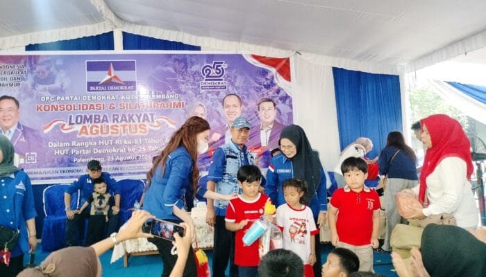 Semarak HUT ke-25 Partai Demokrat, Lomba Rakyat di Palembang Libatkan Warga dari Berbagai Kalangan