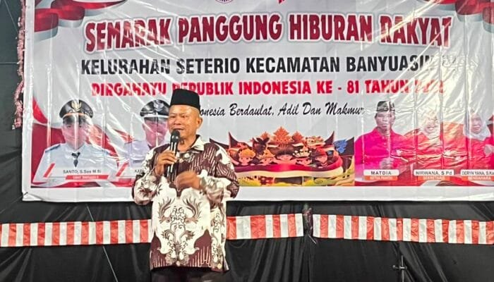 Lurah Kelurahan Seterio Resmi Buka Hiburan Rakyat Meriahkan HUT RI